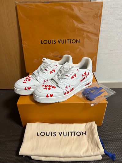 NIGO × Louis Vuitton Trainer Sneaker Plain Calf Leather Japan Only "Blanc"