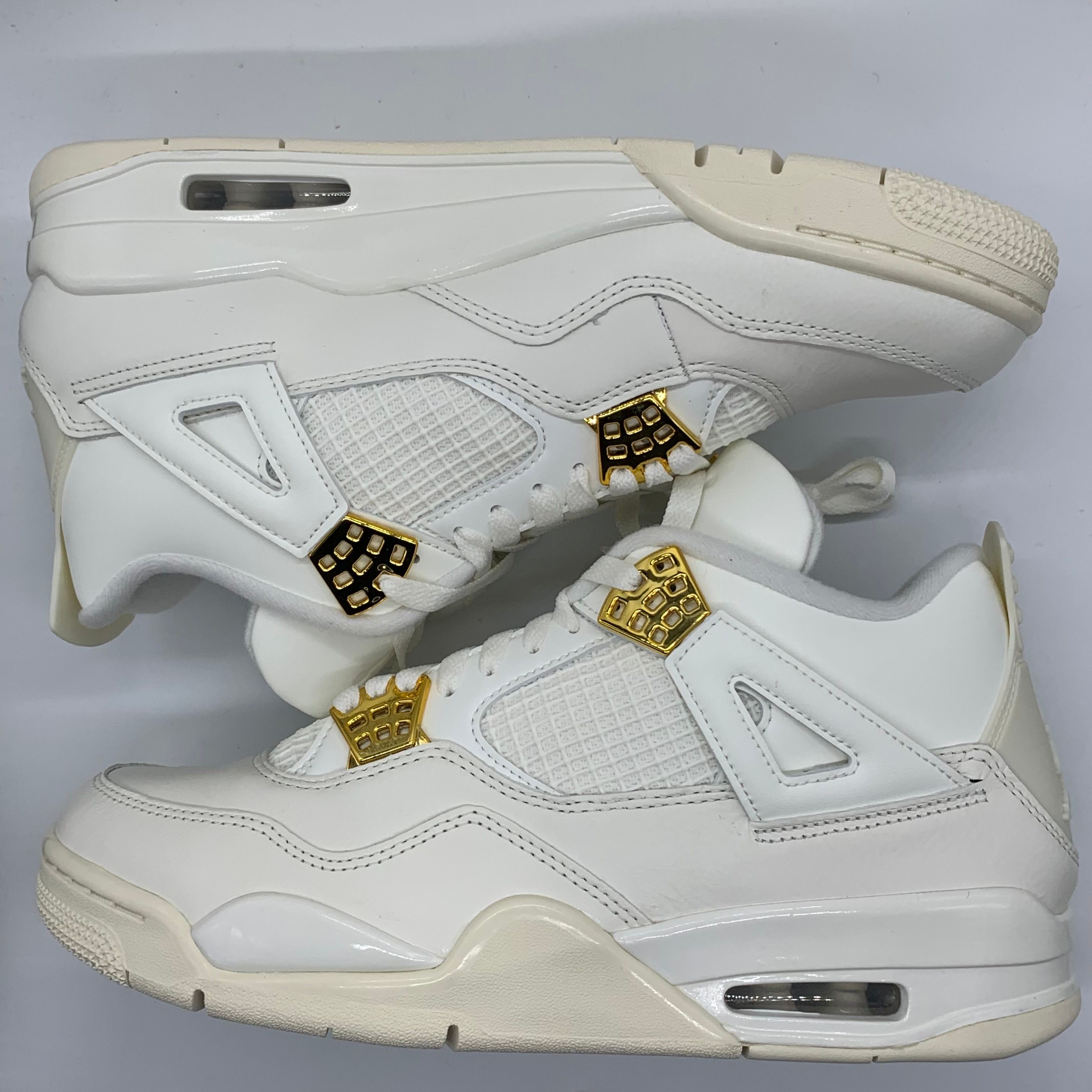 Nike Women's Air Jordan 4 Retro "White & Gold"