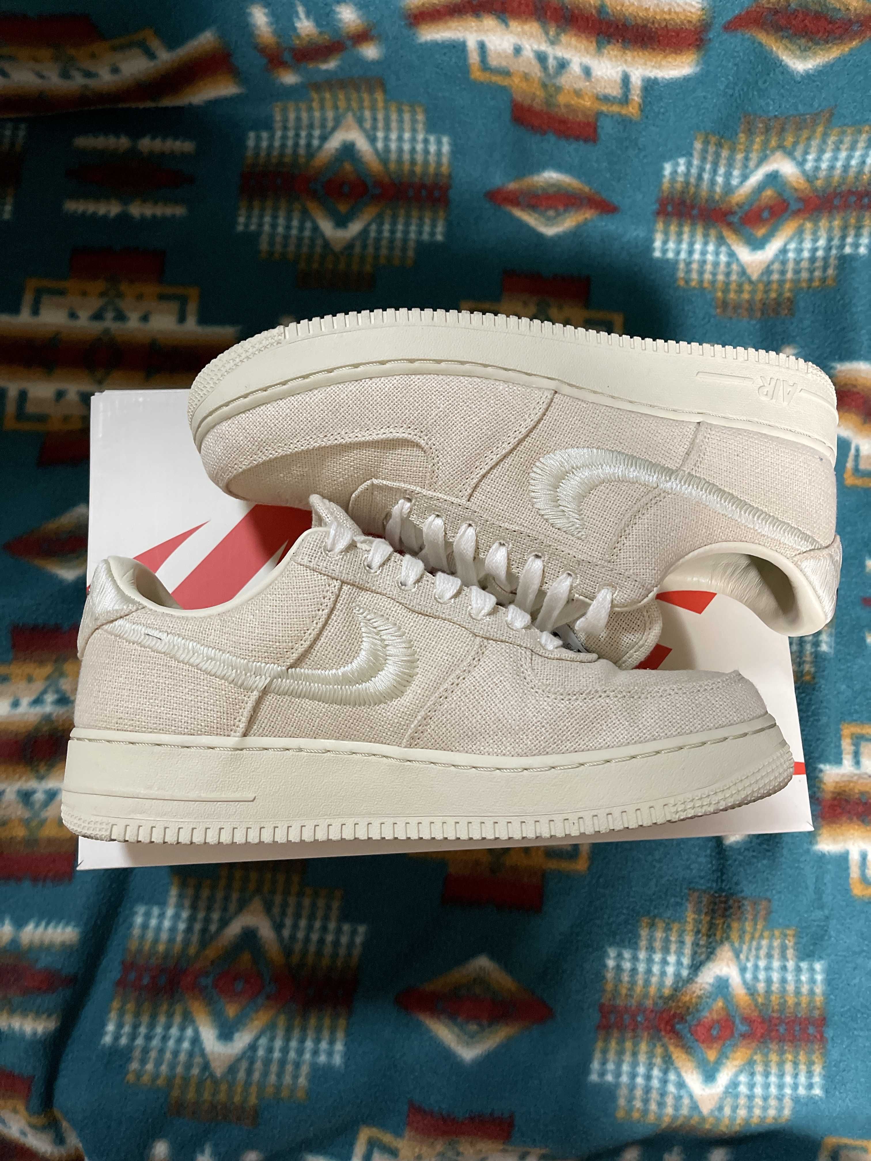 Stussy × Nike Air Force 1 Low "Fossil Stone"