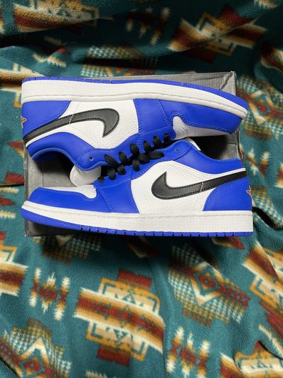 NIKE AIR JORDAN 1 LOW "WHITE/BLUE/ORANGE"