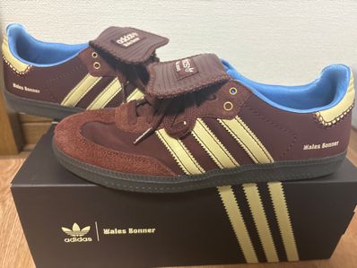 Wales Bonner × adidas Samba Nylon Low "Fox Brown/Sandy Beige/Lucky Blue"
