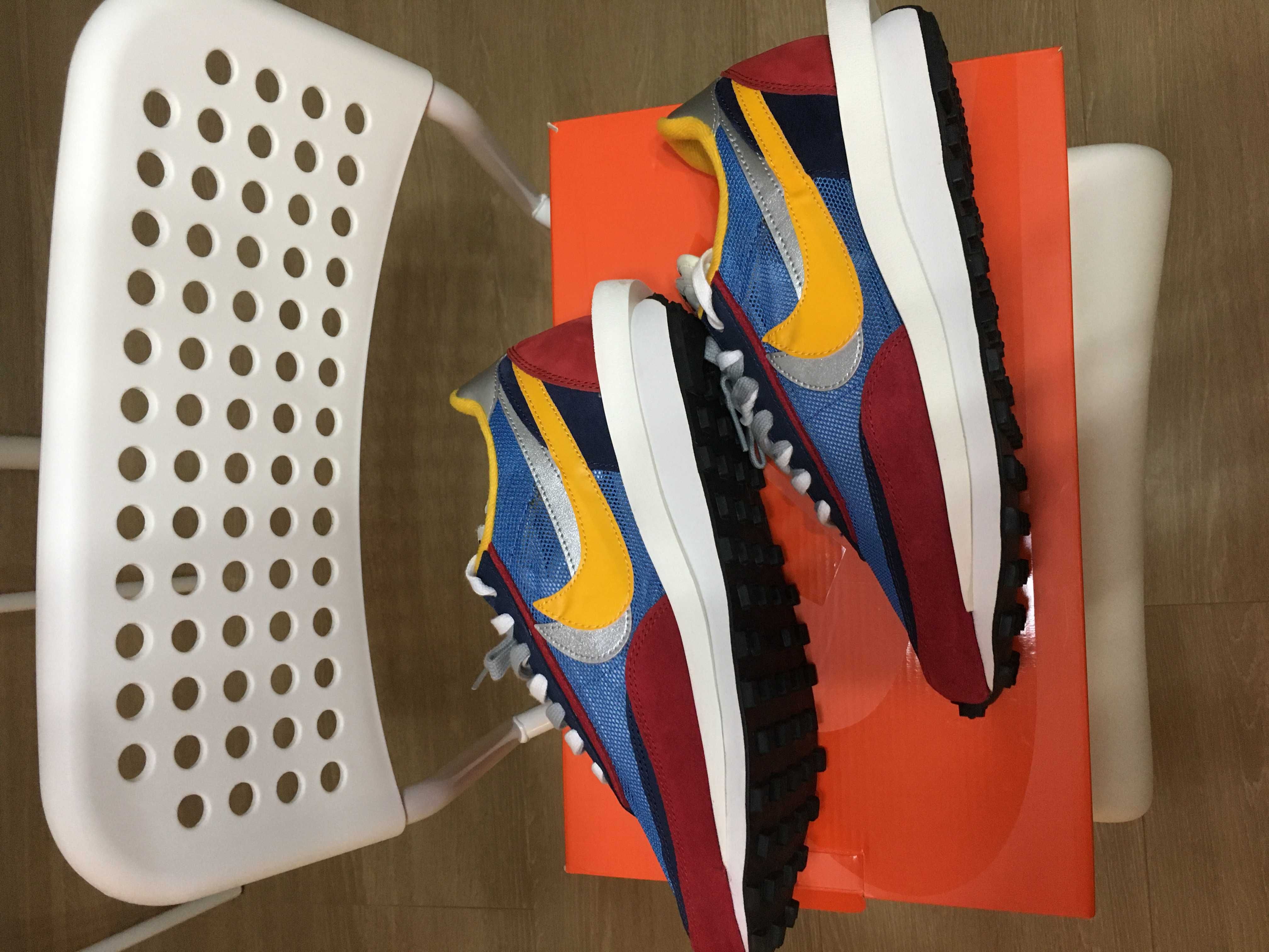 sacai × Nike LDV Waffle "Red/Blue"