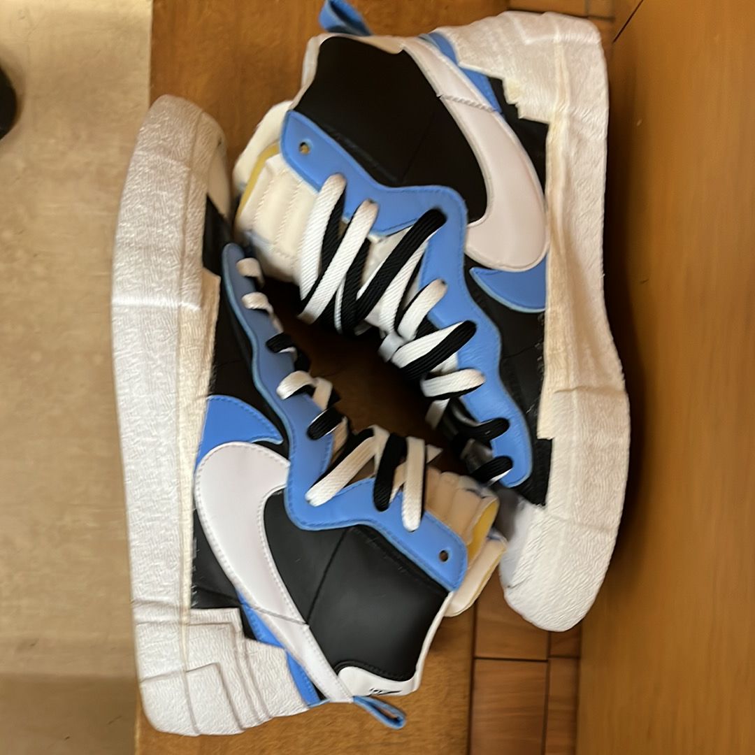 sacai × NIKE BLAZER MID "BLACK / BLUE"