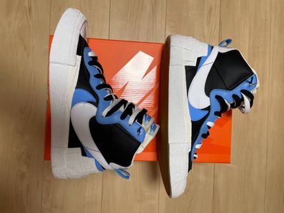 sacai × NIKE BLAZER MID "BLACK / BLUE"