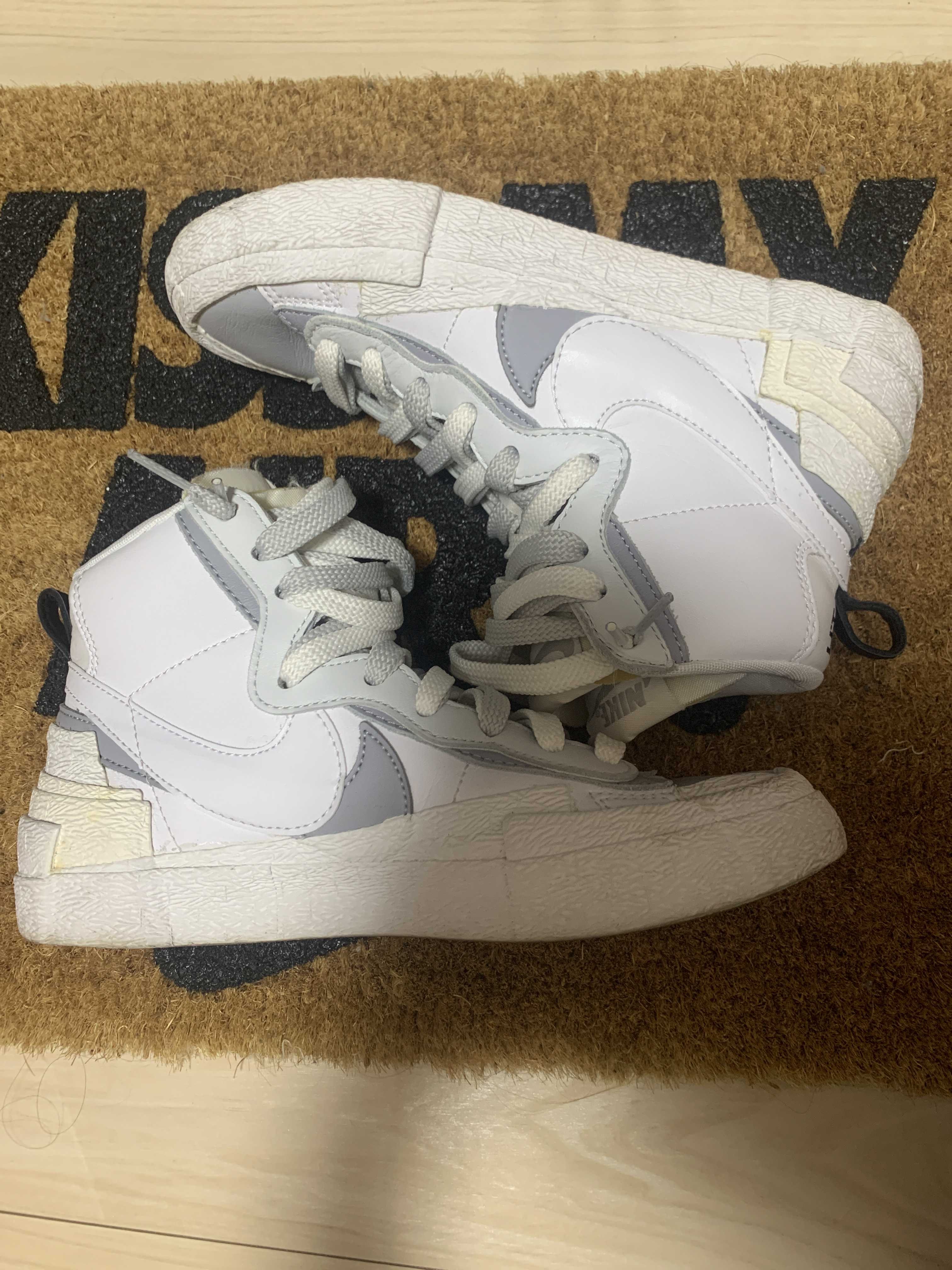 sacai × NIKE BLAZER MID "WHITE/WOLF GREY"