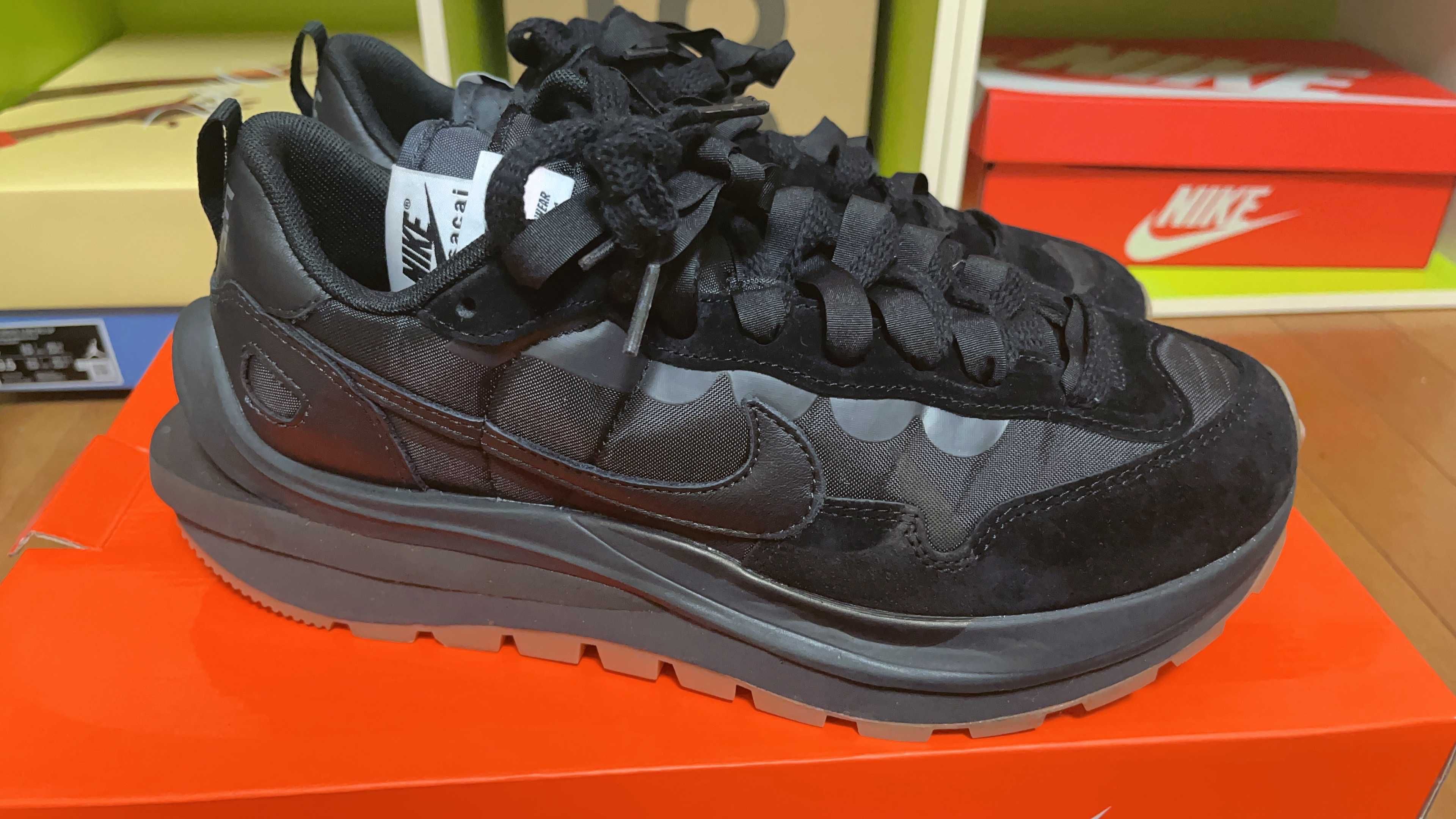sacai × Nike VaporWaffle "Black Gum"