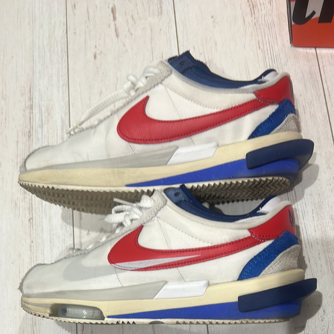 sacai × Nike Zoom Cortez "White and University Red"