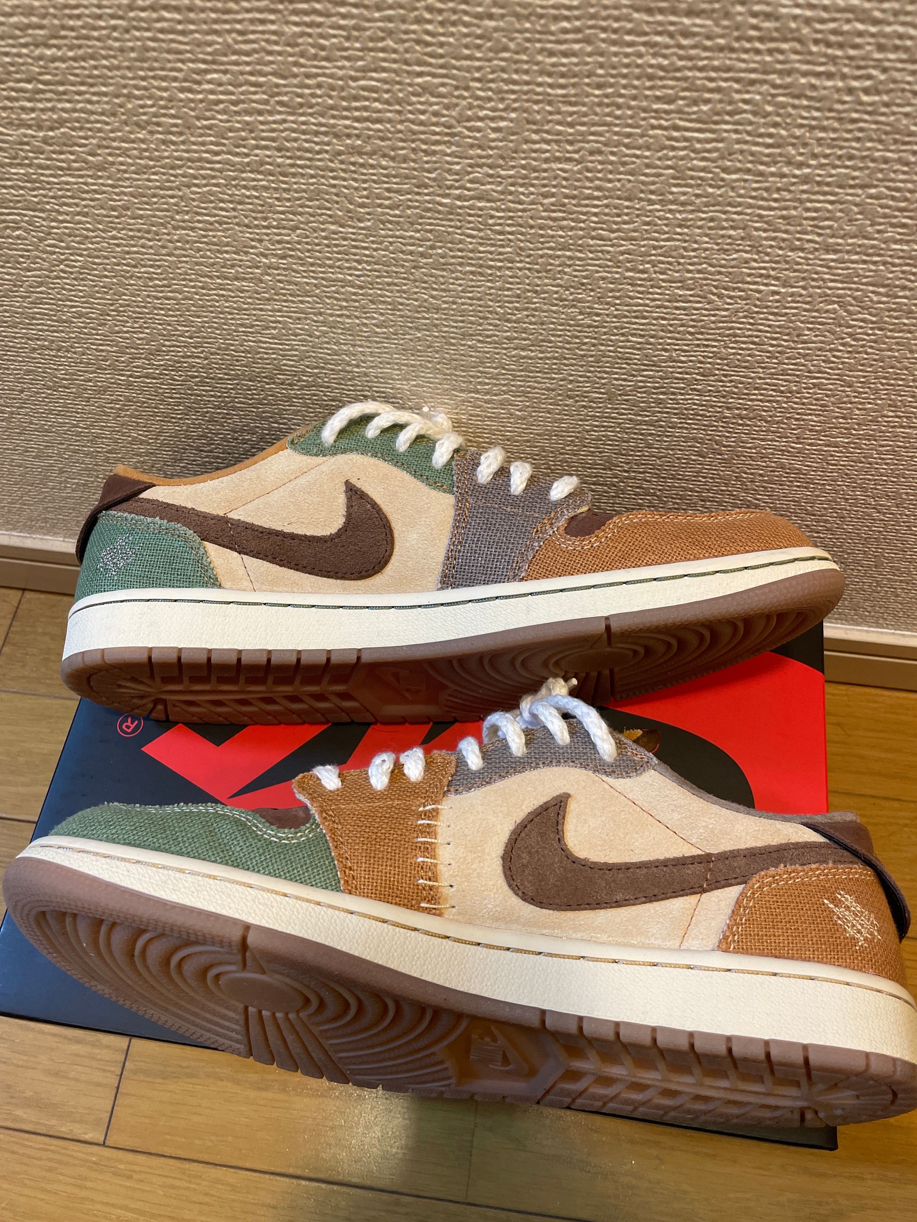 Zion Williamson × Nike Air Jordan 1 Low OG "Flax and Oil Green"