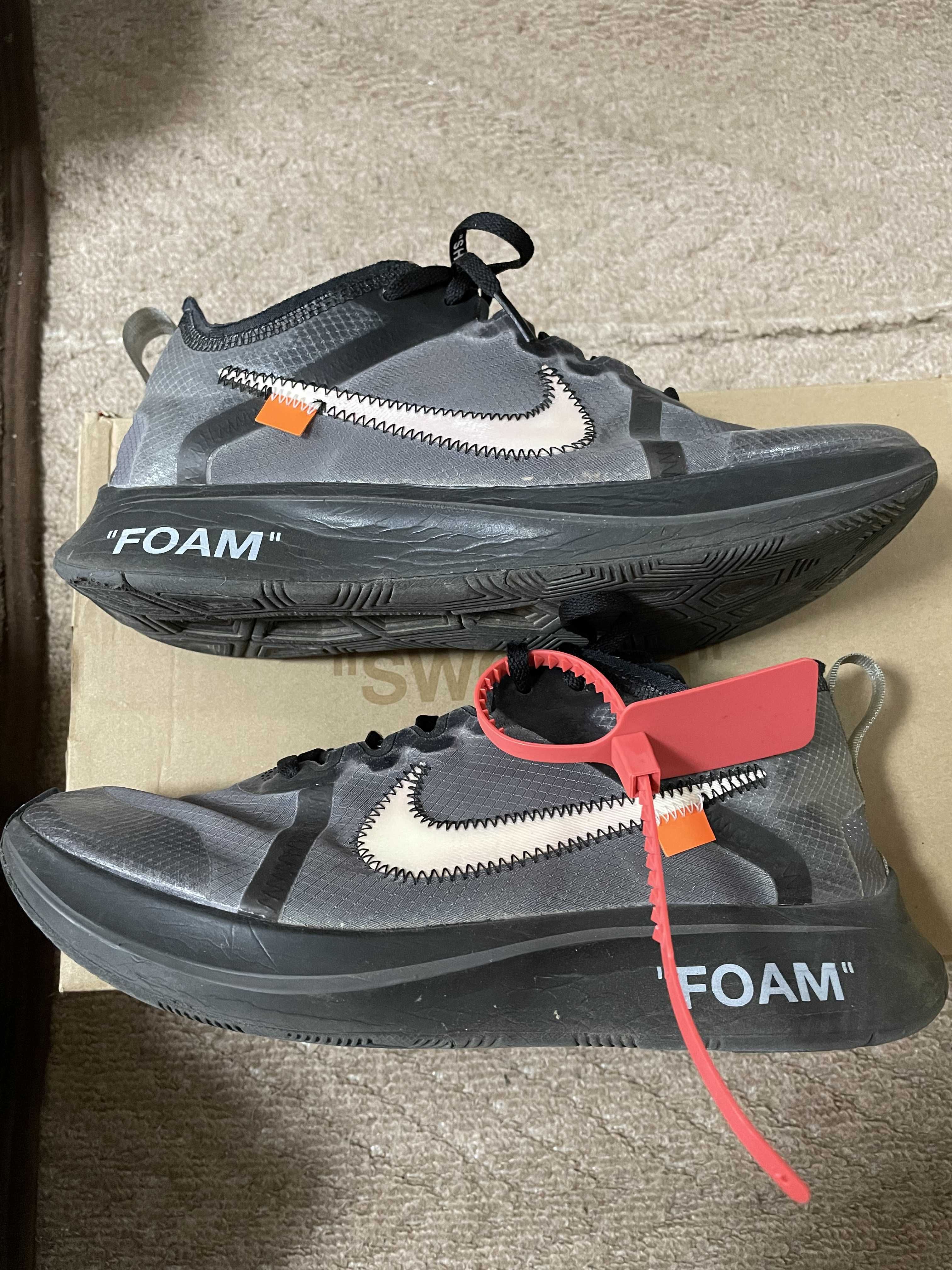 Off-White × Nike Zoom Fly "Black"