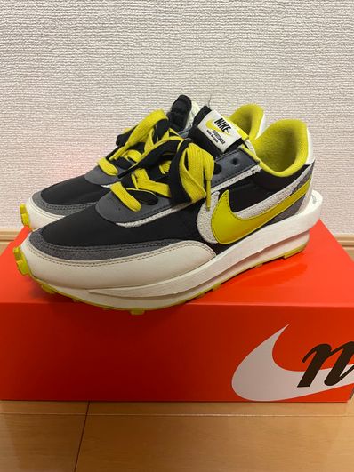 UNDERCOVER × sacai × Nike LD Waffle "Black/Sail-Dark Grey-Bright Citron"