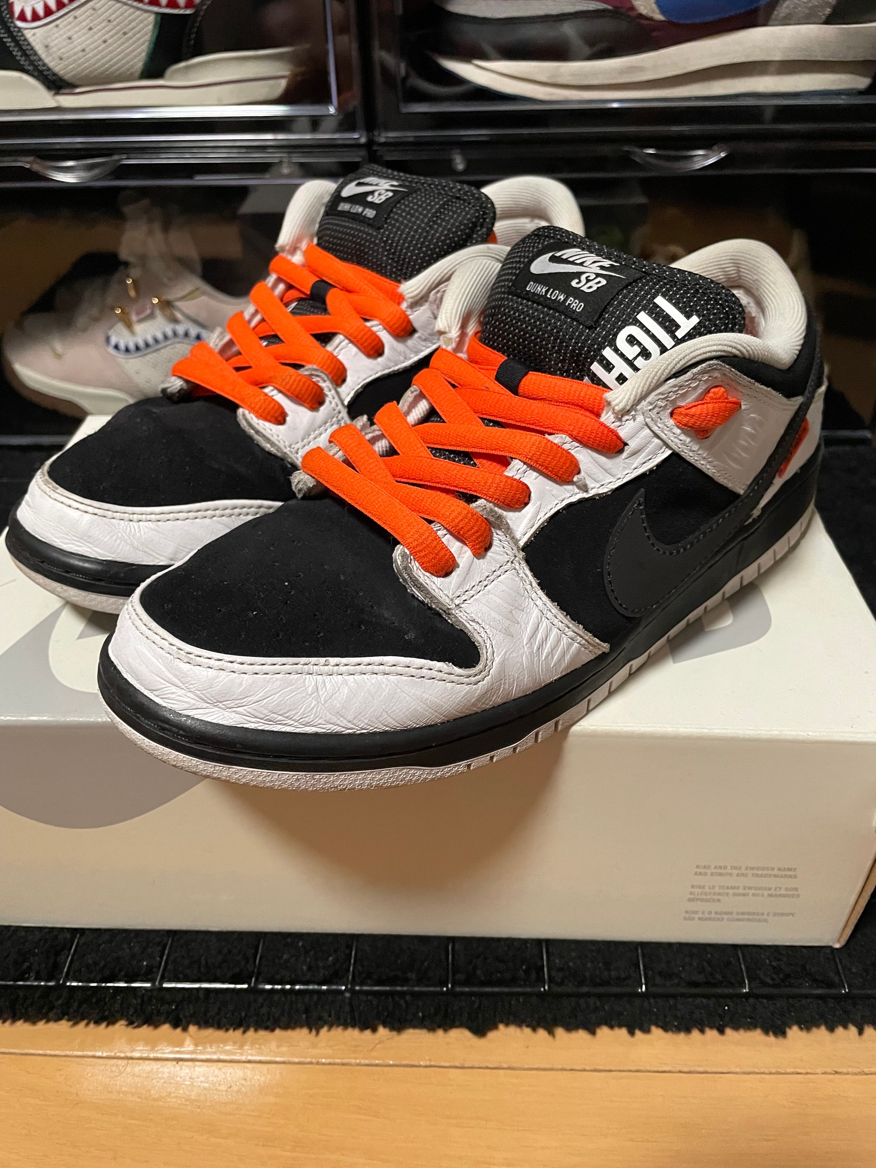 TIGHTBOOTH × Nike SB Dunk Low Pro QS "Black and White"