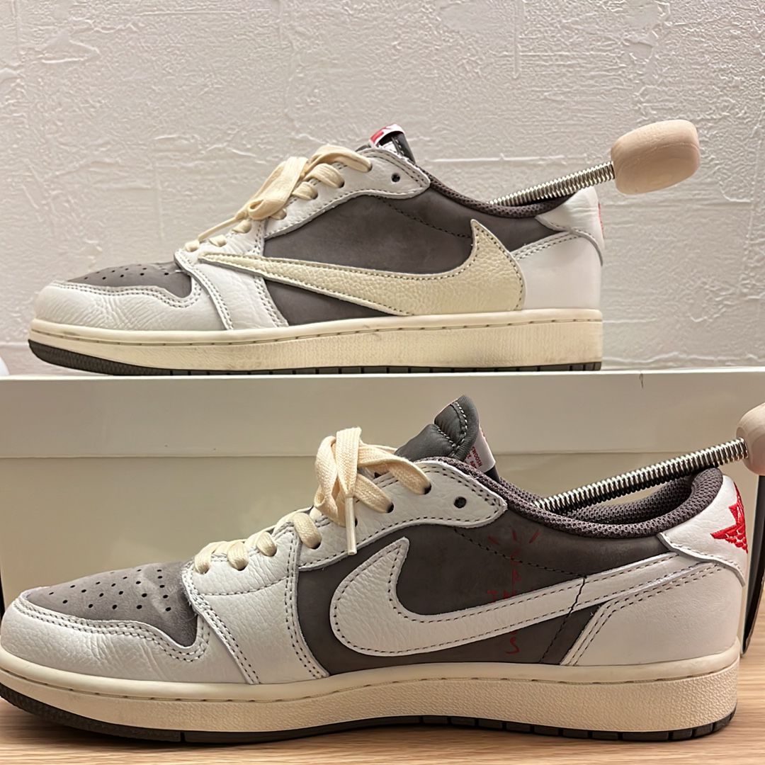 Travis Scott × Nike Air Jordan 1 Low OG SP "Reverse Mocha/Sail and Ridgerock"