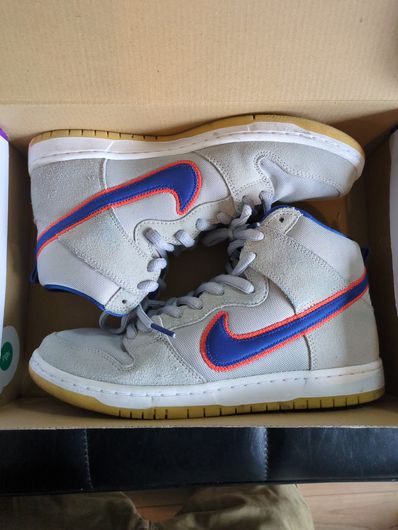 Nike SB Dunk High "Rush Blue and Team Orange/New York Mets"