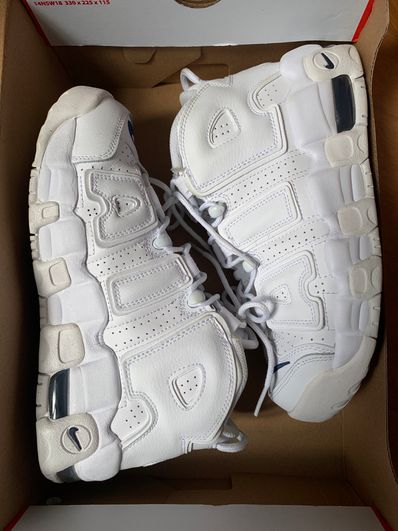 Nike GS Air More Uptempo "White/Midnight Navy"