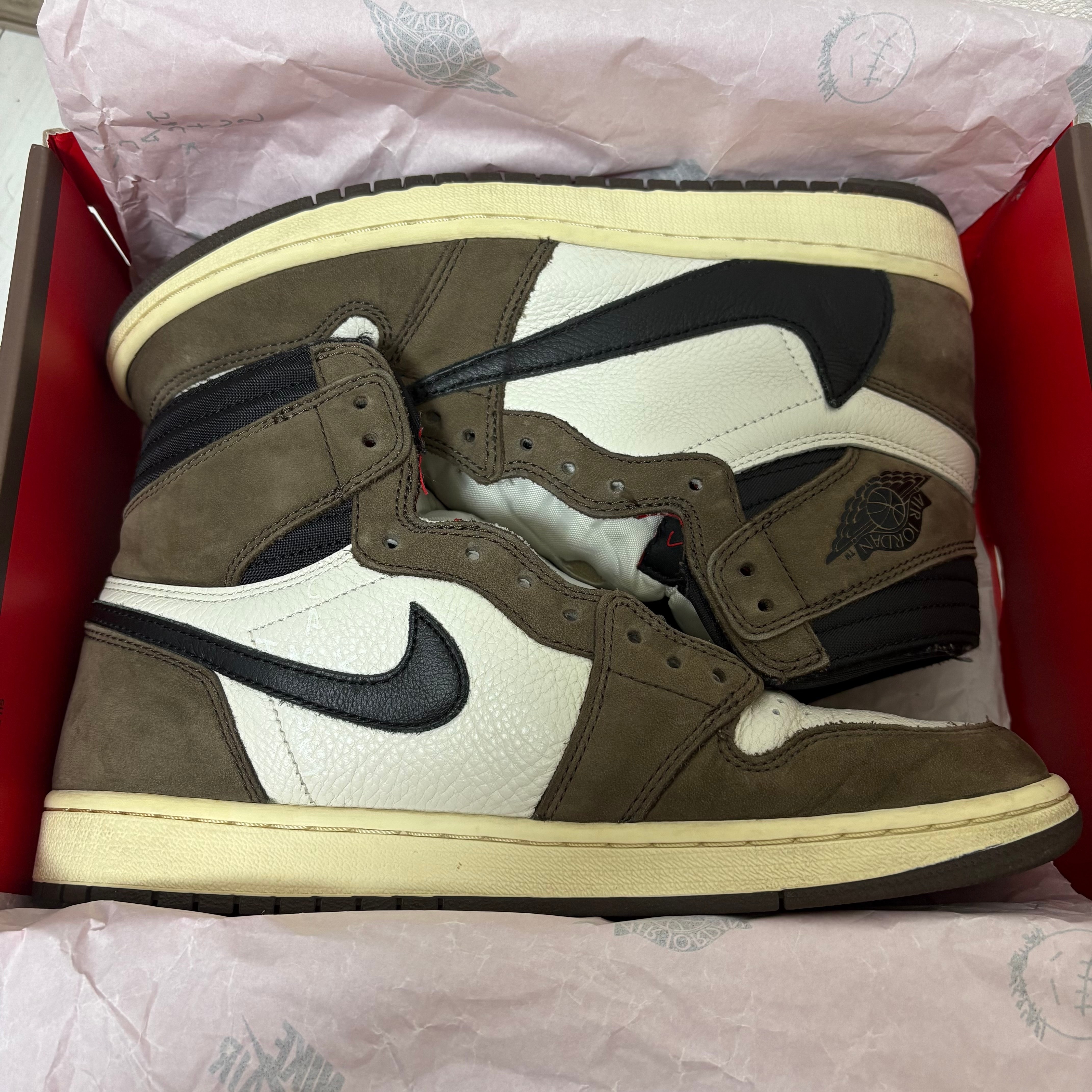 Travis Scott × Nike Air Jordan 1 Retro High OG TS SP "Sail/Dark Mocha"
