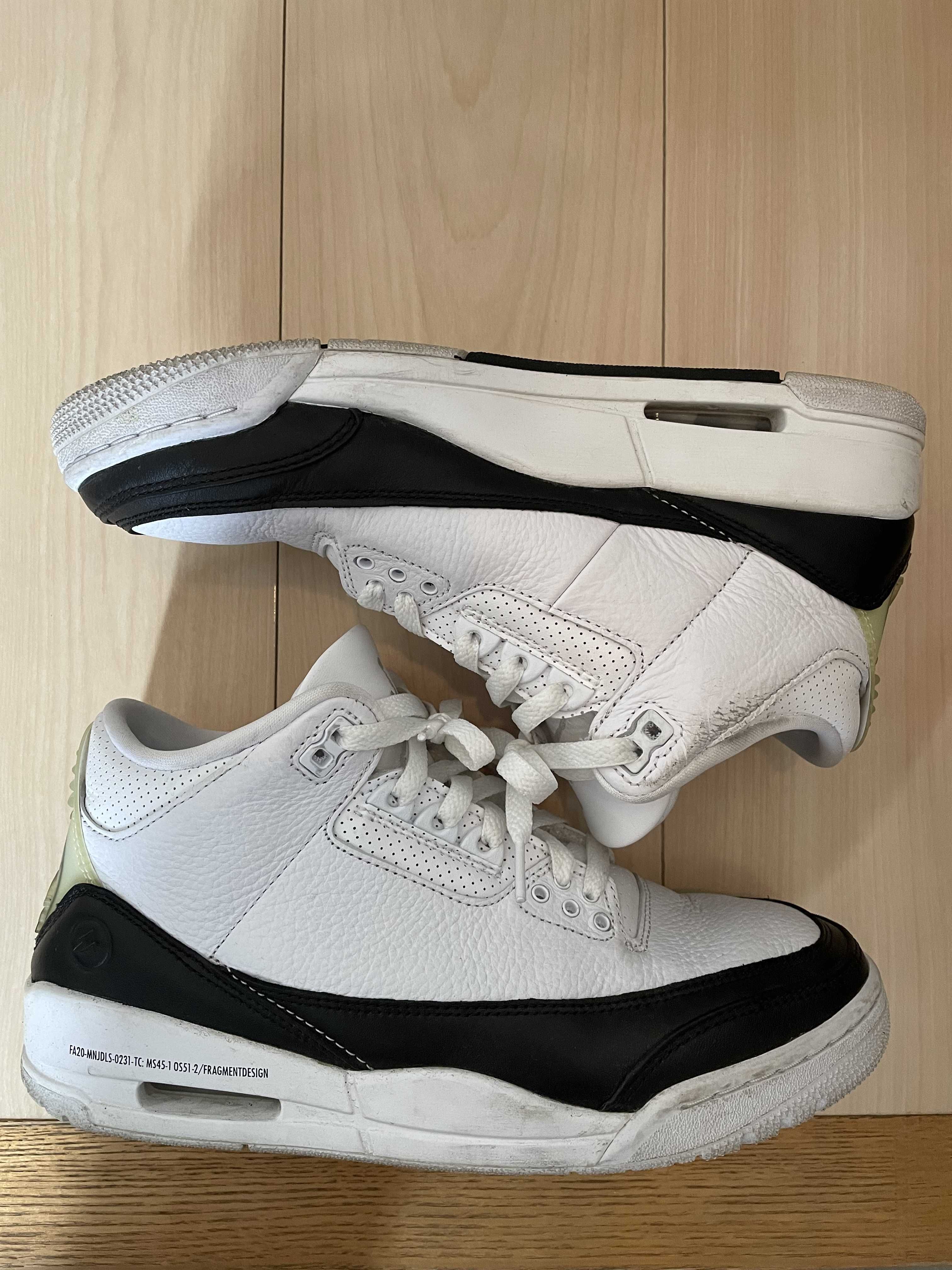 Fragment × Nike Air Jordan 3 "White/Black"