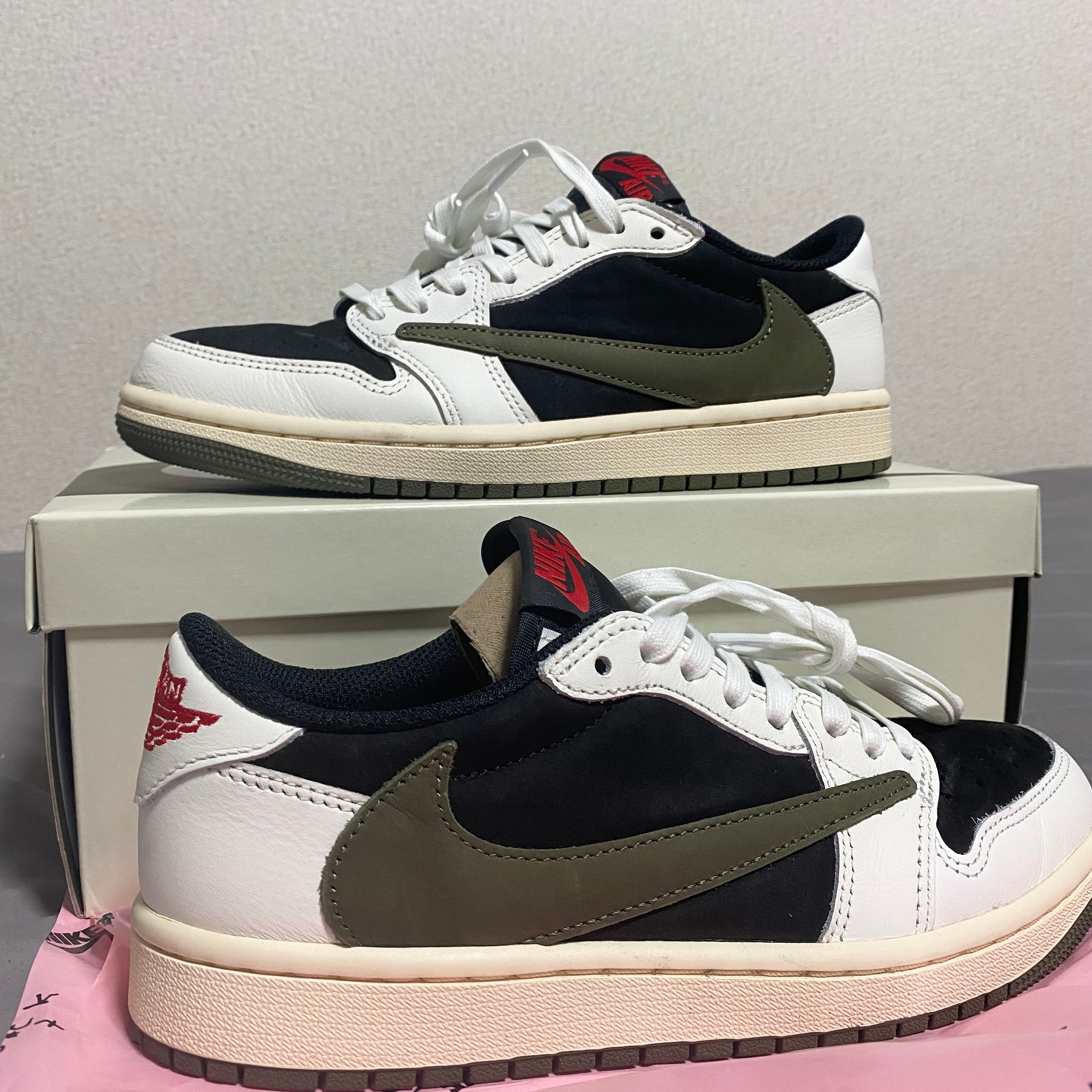 Travis Scott × Nike Women's Air Jordan 1 Low OG "Medium Olive"