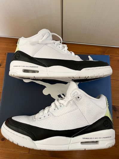 Fragment × Nike Air Jordan 3 "White/Black"