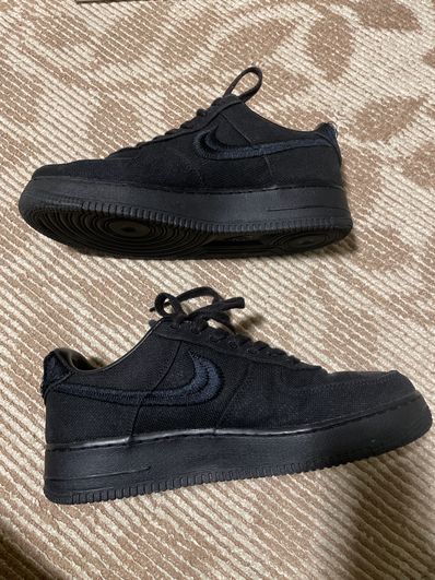 Stussy × Nike Air Force 1 Low "Triple Black"