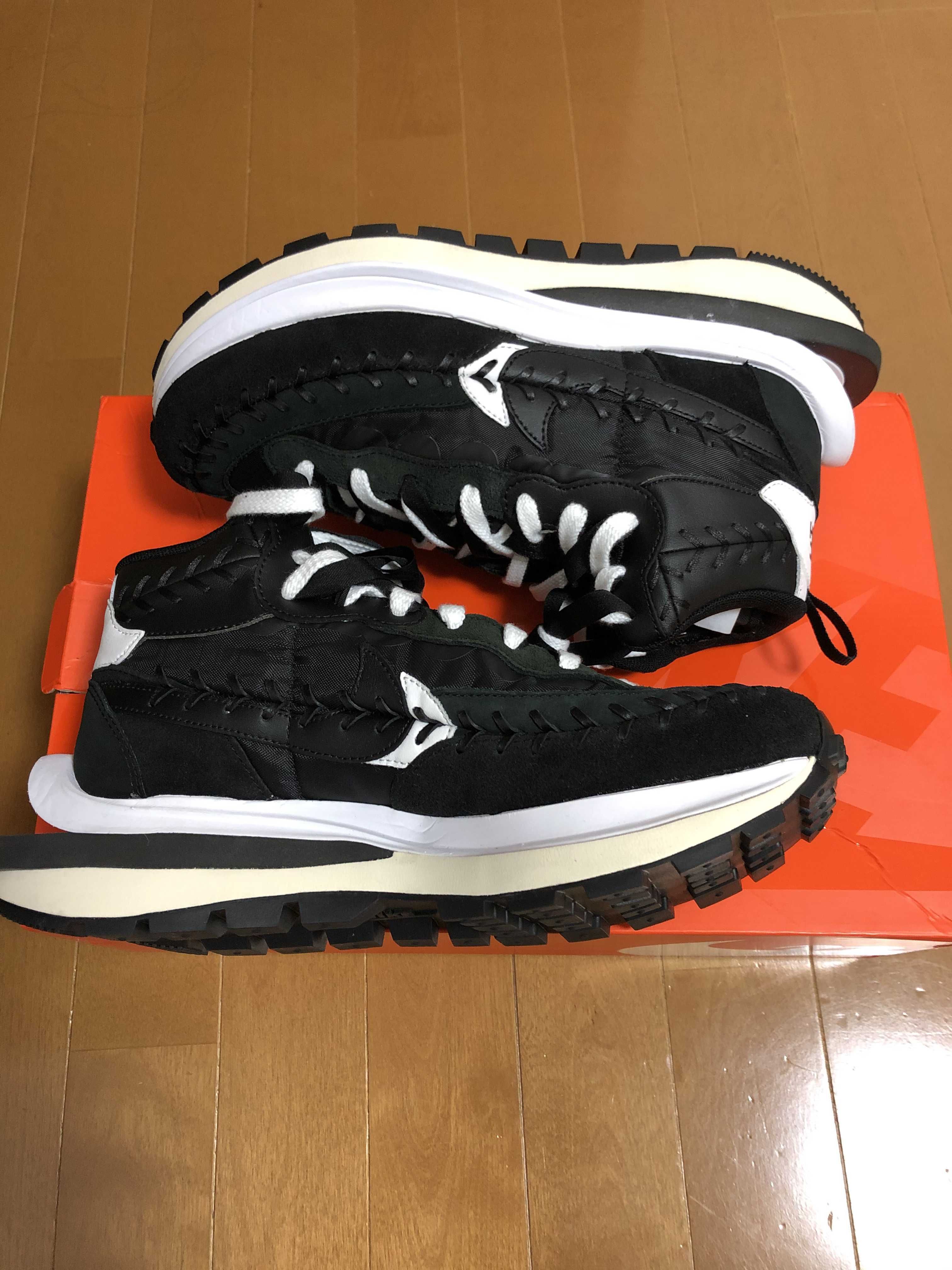 Jean-Paul Gaultier × sacai × Nike Vapor Waffle "Black/Black-White"