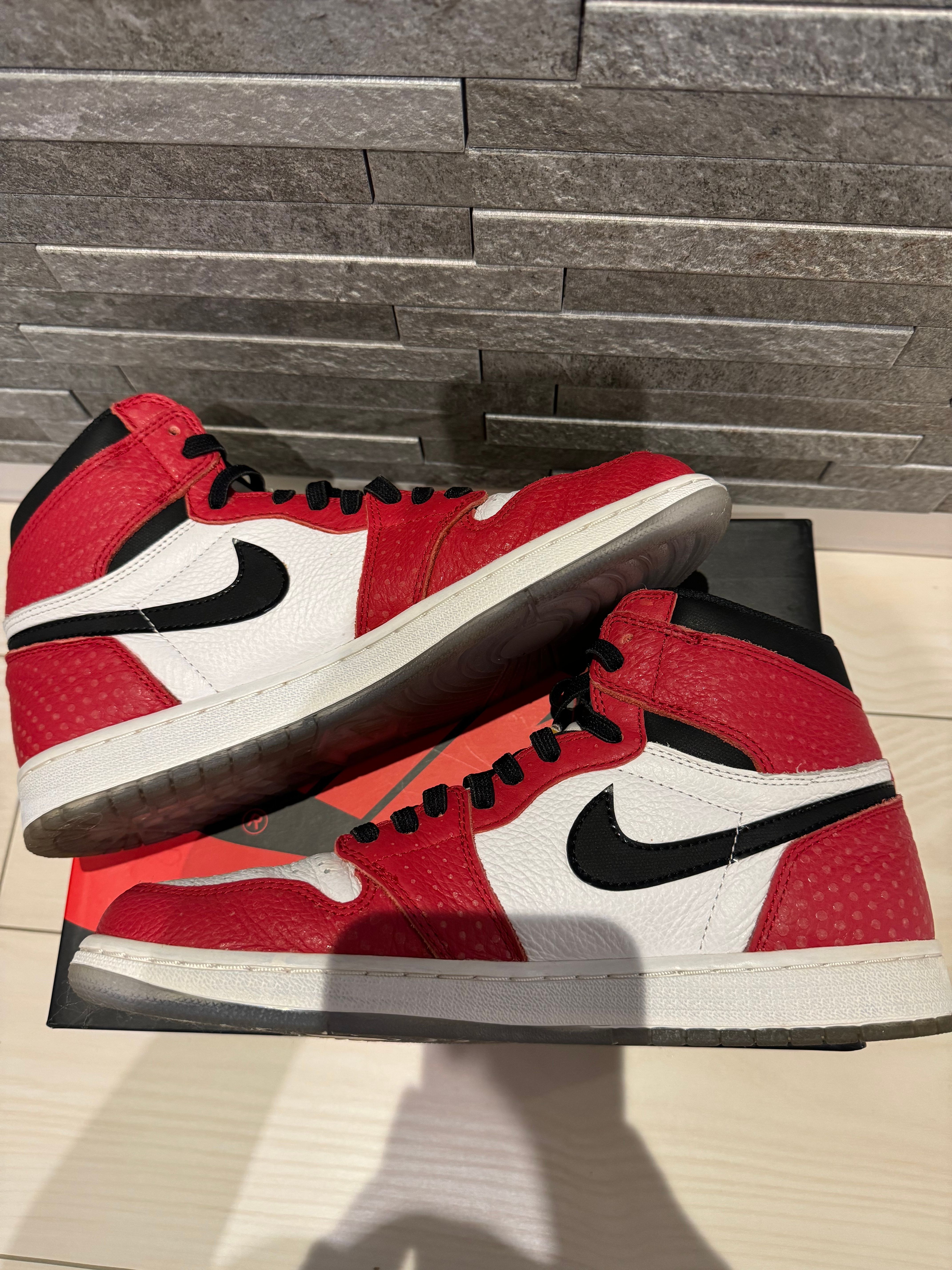 Spiderman × Nike Air Jordan 1 Origin Story "Gym Red/White/Photo Blue/Black"