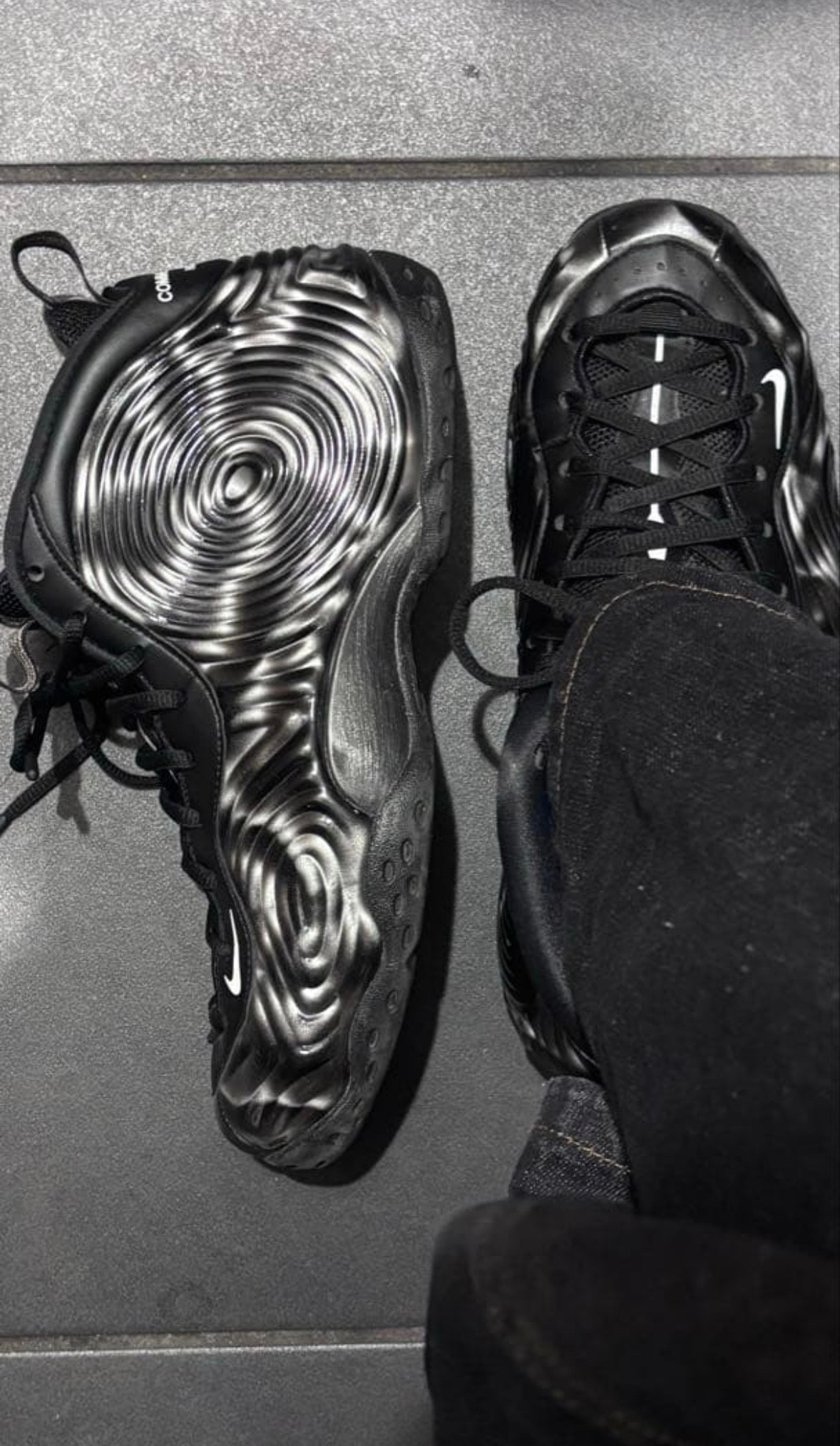 COMME des GARCONS HOMME PLUS × Nike Air Foamposite One "Olympic"