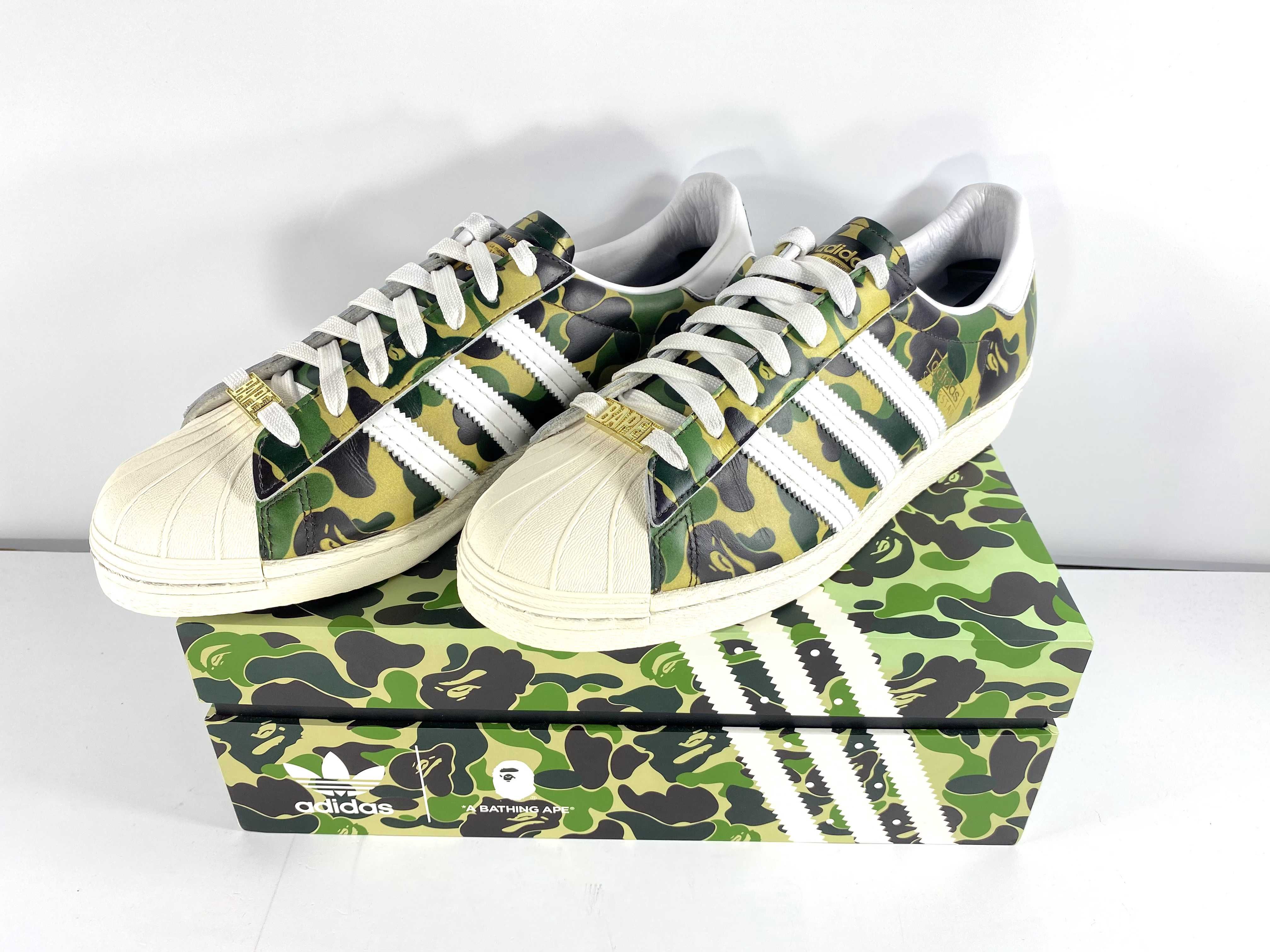 A BATHING APE®︎ × adidas Superstar 80's "Green Camo"
