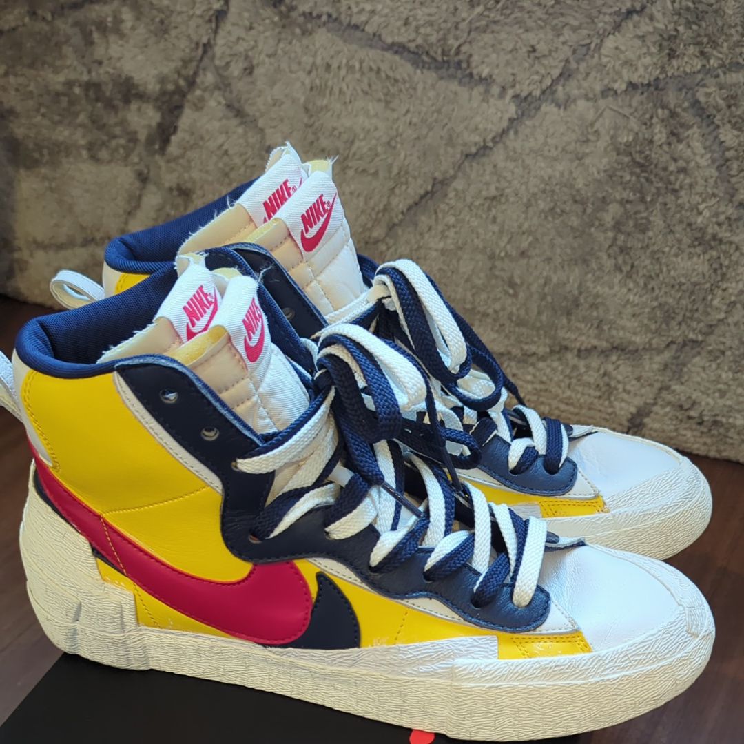 sacai × Nike Blazer Mid "Varsity Maize/Varsity Red"