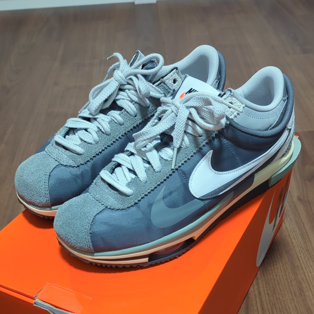 sacai × Nike Zoom Cortez "Iron Grey"
