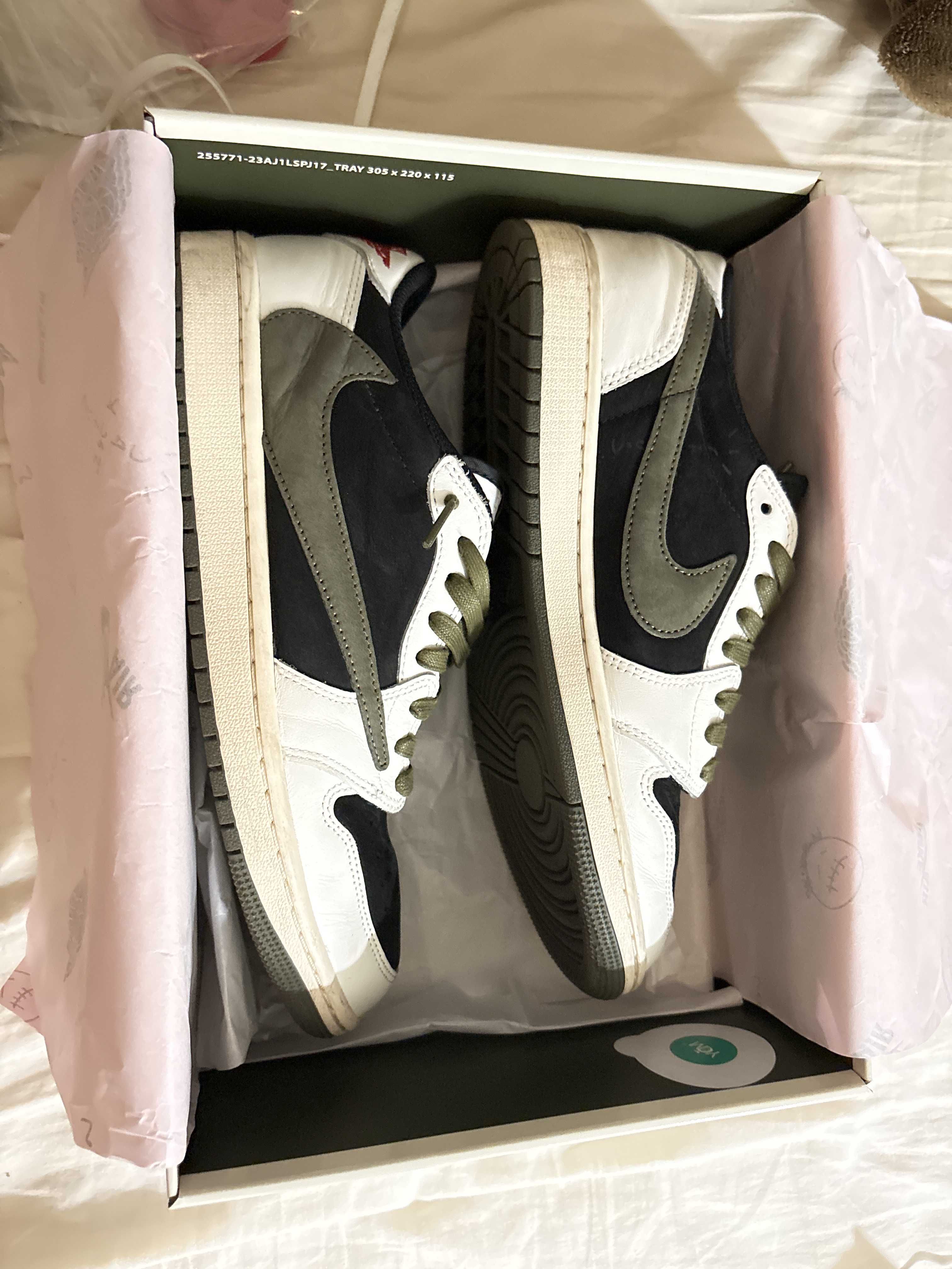 Travis Scott × Nike Women's Air Jordan 1 Low OG "Medium Olive"
