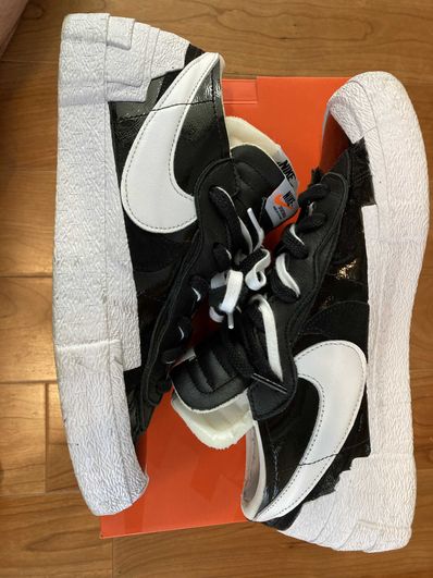 sacai × Nike Blazer Low "Black Patent Leather"