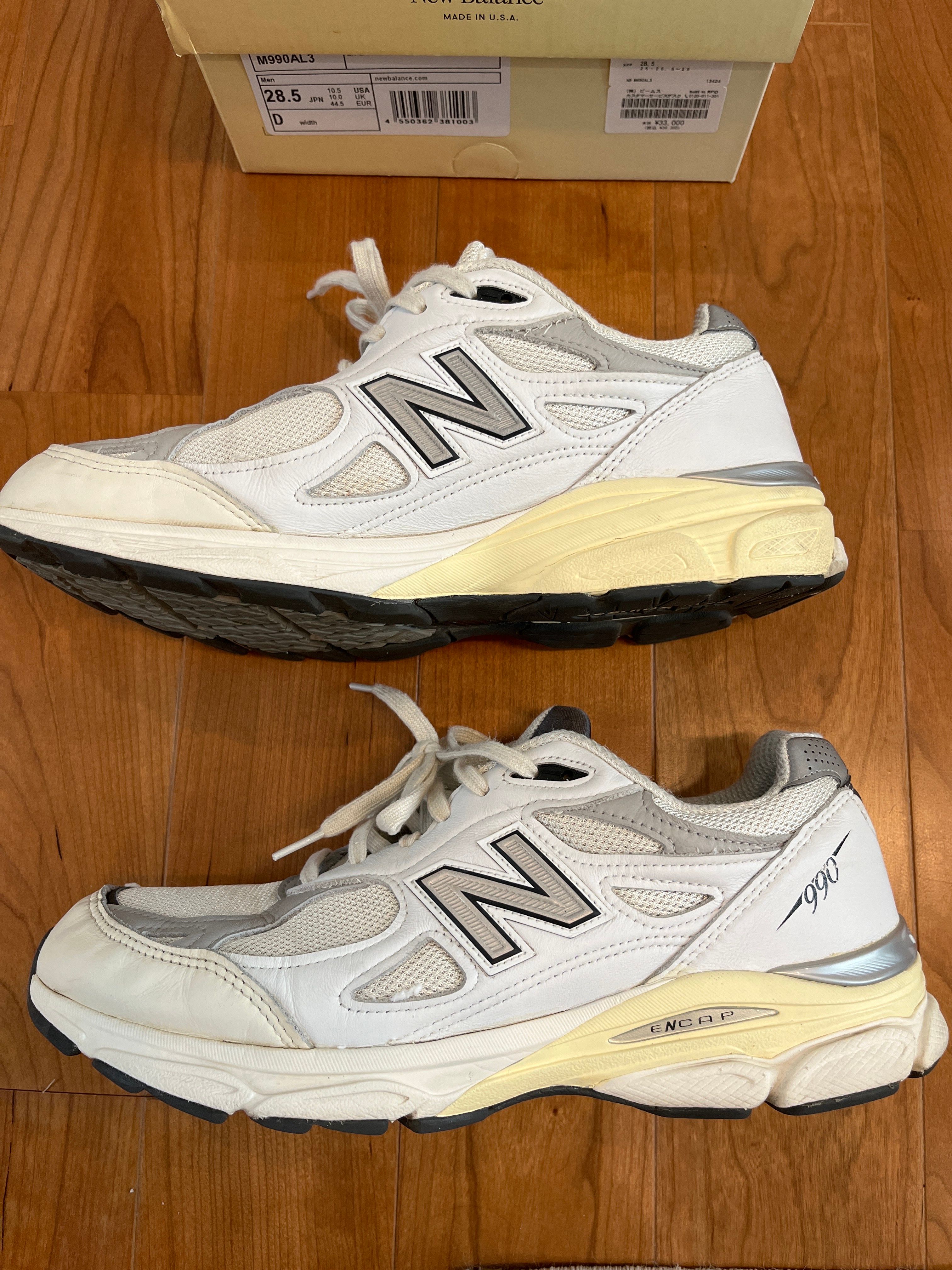New Balance 990V3 "Sea Salt/Rain Cloud"