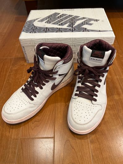 A Ma Maniere × Nike Air Jordan 1 Retro High OG "Sail and Burgundy"