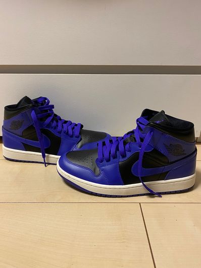 Nike Women's Air Jordan 1 Mid "Purple and Black"