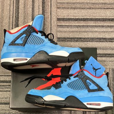 Travis Scott × Nike Air Jordan 4 Retro Cactus Jack "University Blue"