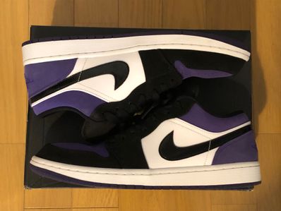 Nike Air Jordan 1 Retro Low "White/Black/Court Purple"