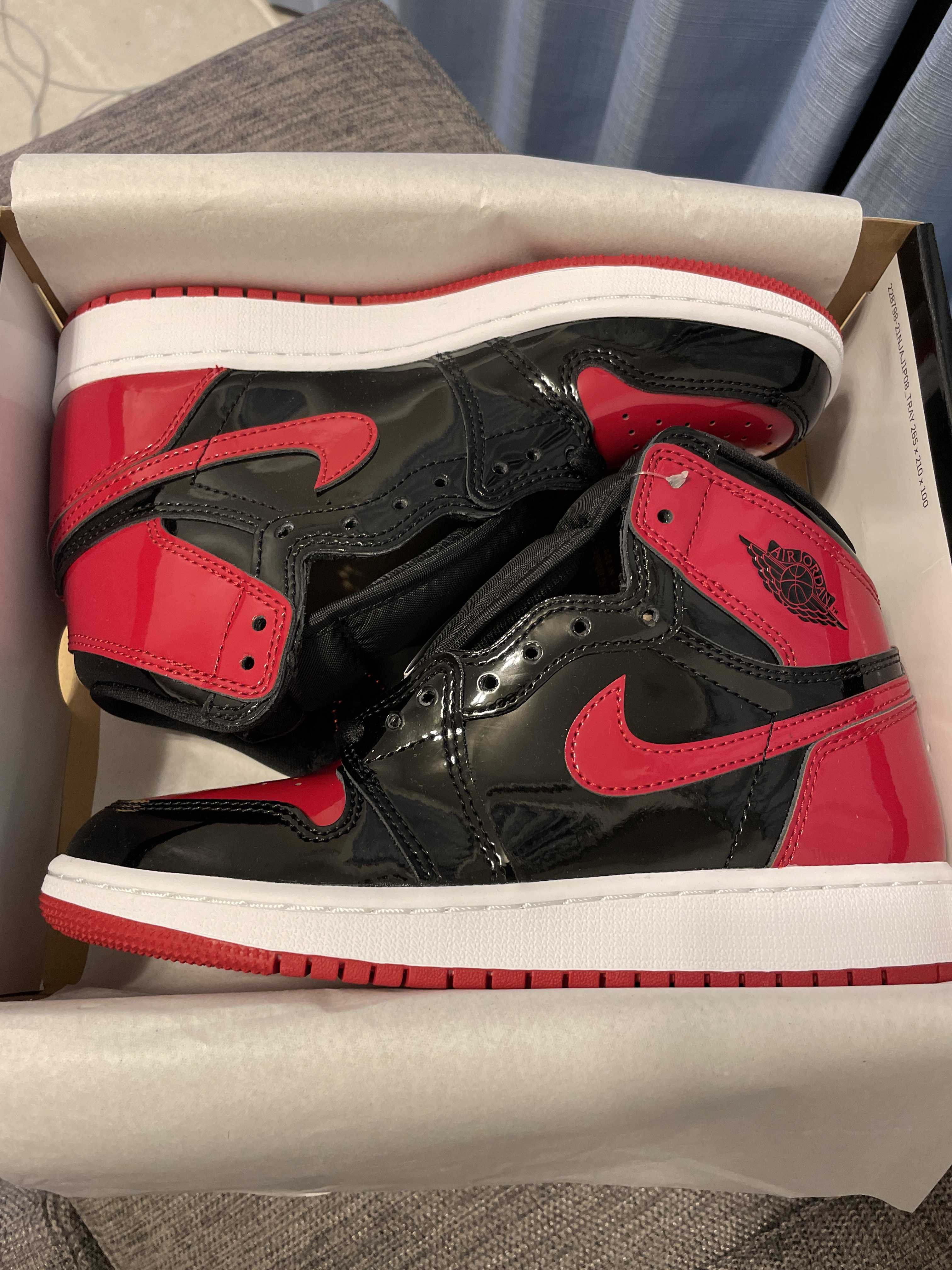 Nike GS Air Jordan 1 High OG "Patent Bred"