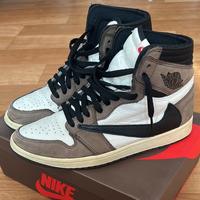 Travis Scott × Nike Air Jordan 1 Retro High OG TS SP "Sail/Dark Mocha"