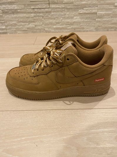 Supreme × Nike Air Force 1 Low "Flax/Wheat"