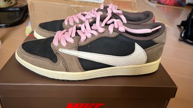 Travis Scott × Nike Air Jordan 1 Low OG SP-T "Black/Dark Mocha"