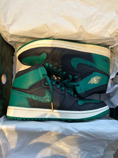 Eastside Golf × Nike Air Jordan 1 High Golf "Black/Malachite/1961"