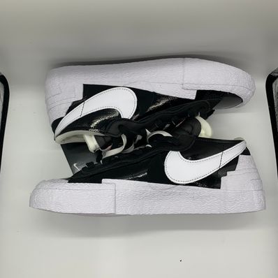 sacai × Nike Blazer Low "Black Patent Leather"