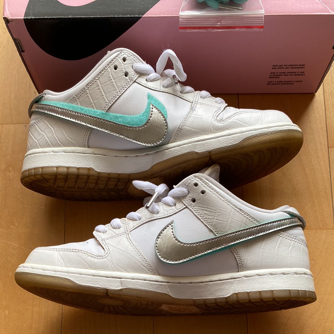 Diamond Supply Co. × Nike SB Dunk Low Pro "White"