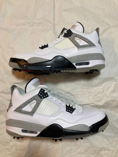 NIKE GOLF AIR JORDAN 4 "WHITE CEMENT"