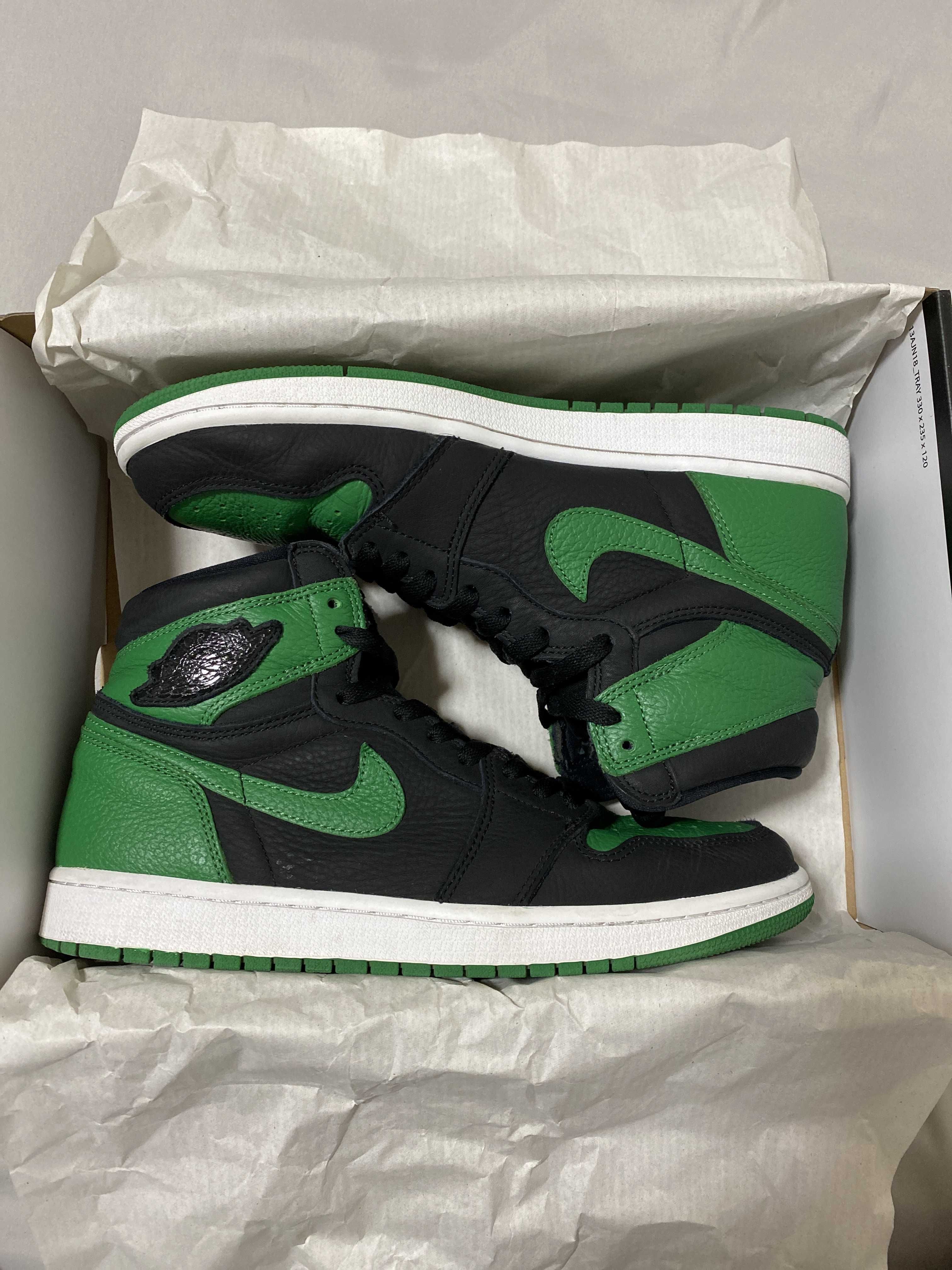 Nike Air Jordan 1 Retro High OG "Black/Pine Green" (2020)      