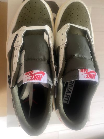 Travis Scott × Nike Air Jordan 1 Low OG SP "Reverse Olive"