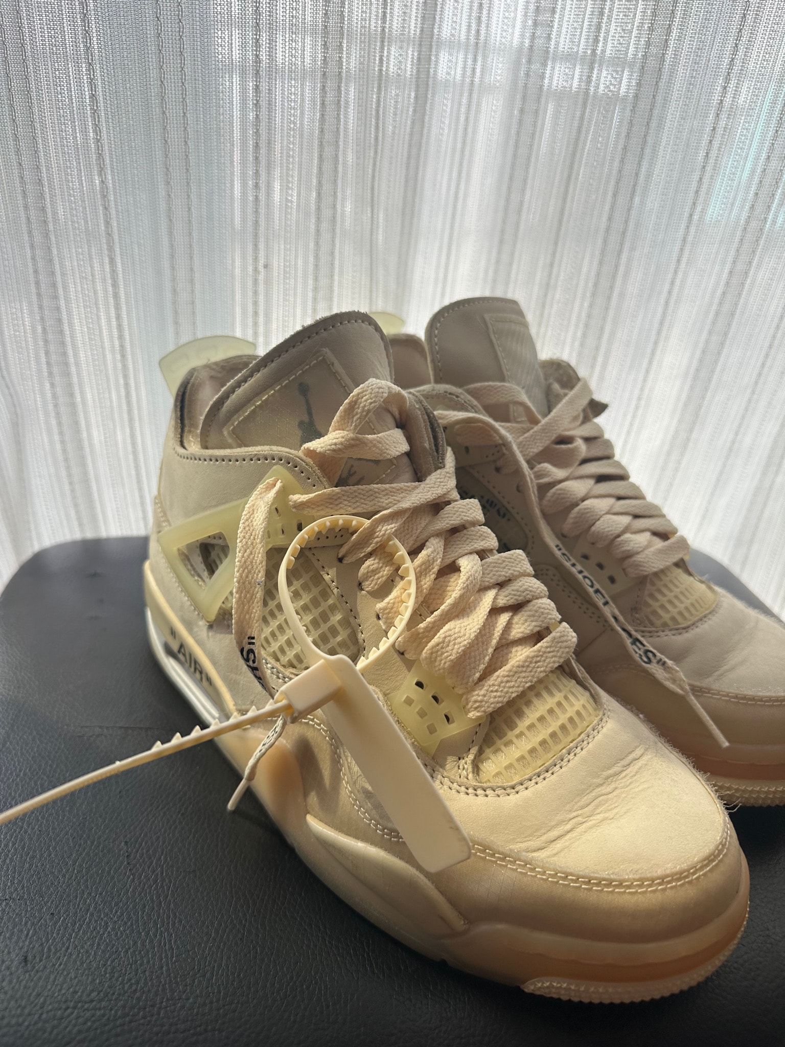 Off-White × Nike Women's Air Jordan 4 SP "Sail"