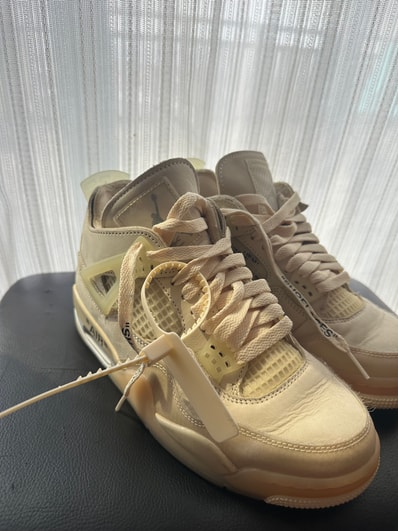 Off-White × Nike Women's Air Jordan 4 SP "Sail"