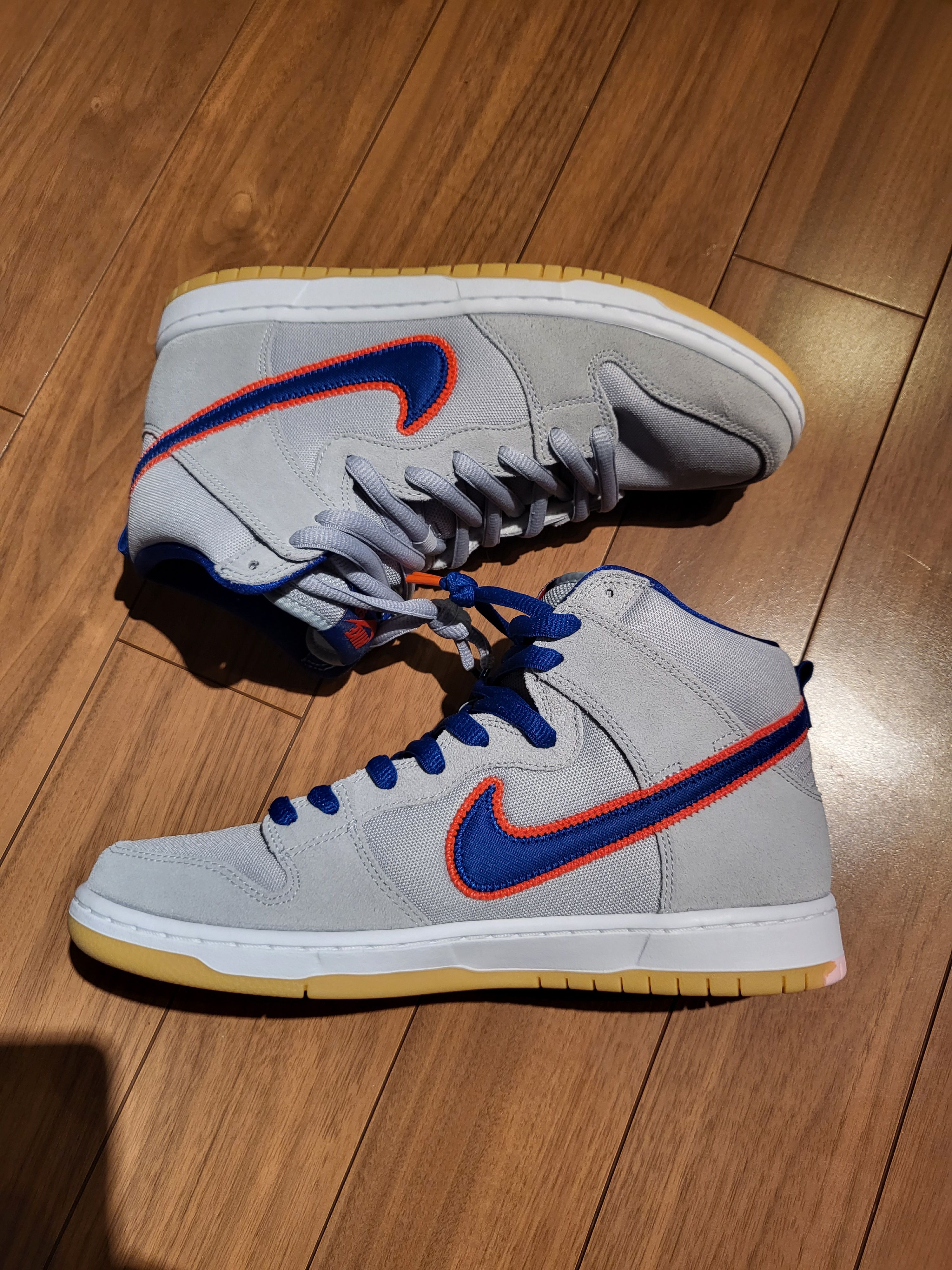 Nike SB Dunk High "Rush Blue and Team Orange/New York Mets" 