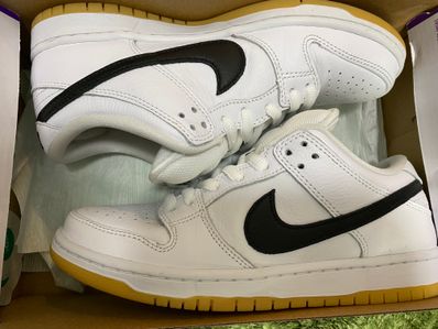 Nike SB Dunk Low Pro "White/Black-White-Gum Light Brown"